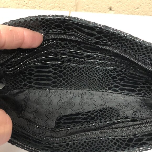MICHAEL Michael Kors Black Snakeskin Crossbody - Picture 4 of 8